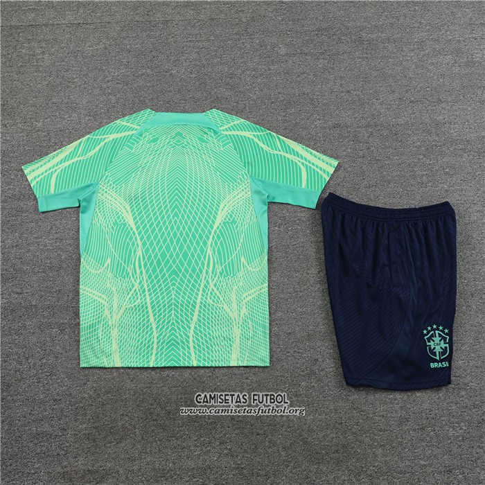 Chandal del Brasil Manga Corta 2022/2023 Verde - Pantalon Corto